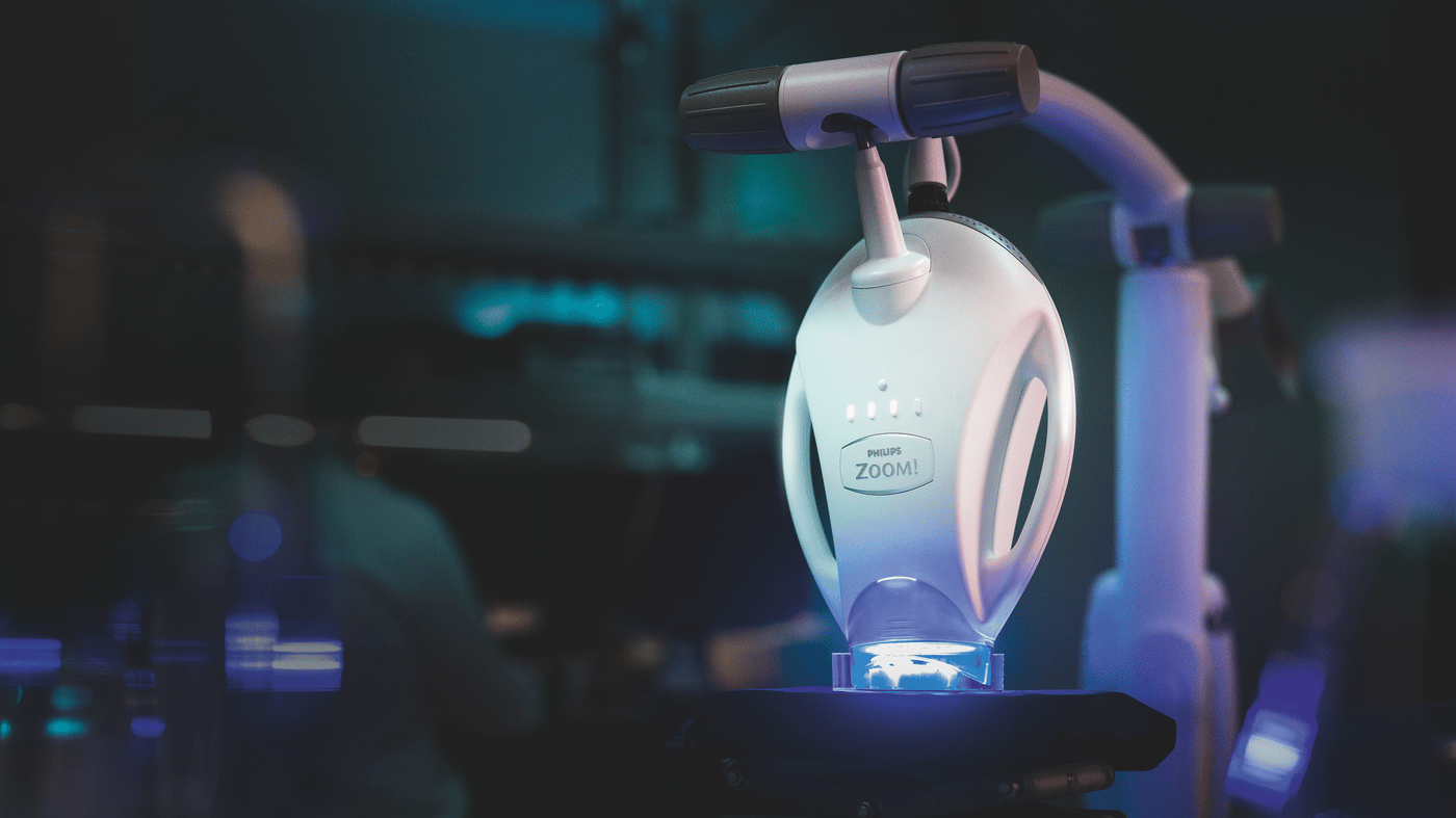 Philips Zoom! WhiteSpeed lamp using blue LED light technology